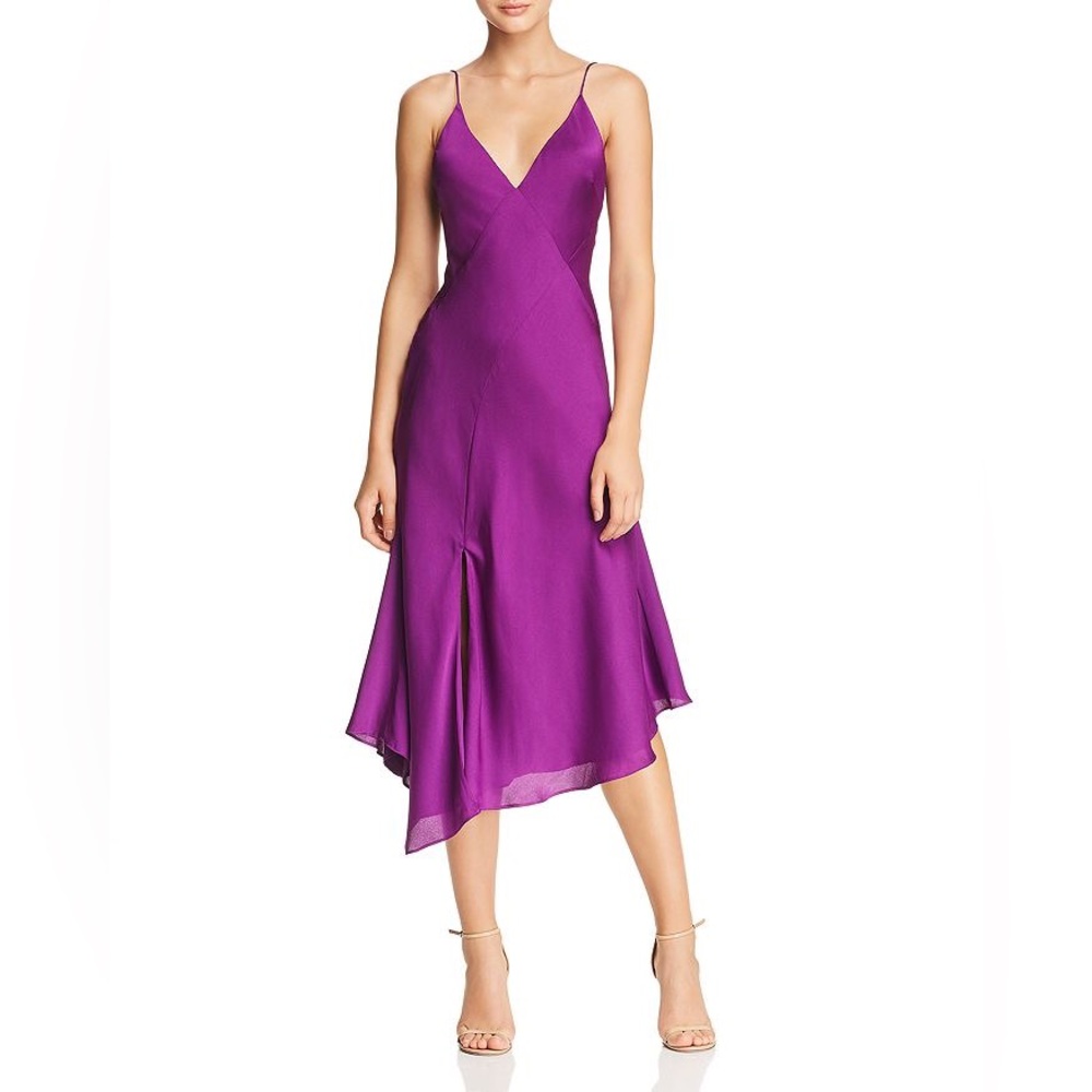 Keepsake the Label Infinity Midi Purple Slip Dress Small
